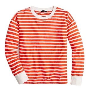 J. Crew Stripe‎ Ringer Long Sleeve Shirt Size Large